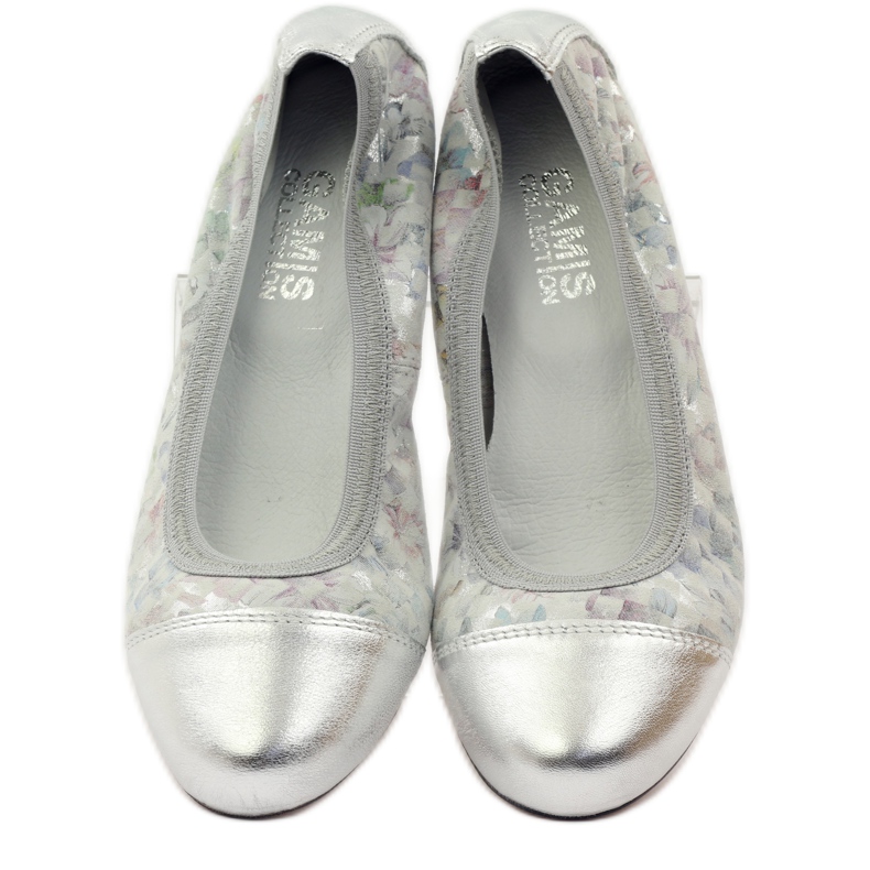 Bailarinas femininas elásticas Gamis 1402 cinza multicolorido 5 Bailarinas femininas elásticas Gamis 1402 cinza multicolorido 5