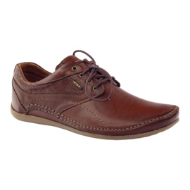 Sapatos casuais masculinos Riko 844 marrom 1