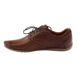 Sapatos casuais masculinos Riko 844 marrom 2