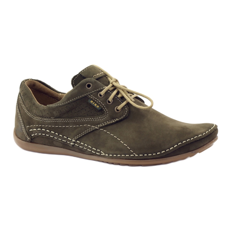 Sapatos casuais masculinos Riko 844 verde 1