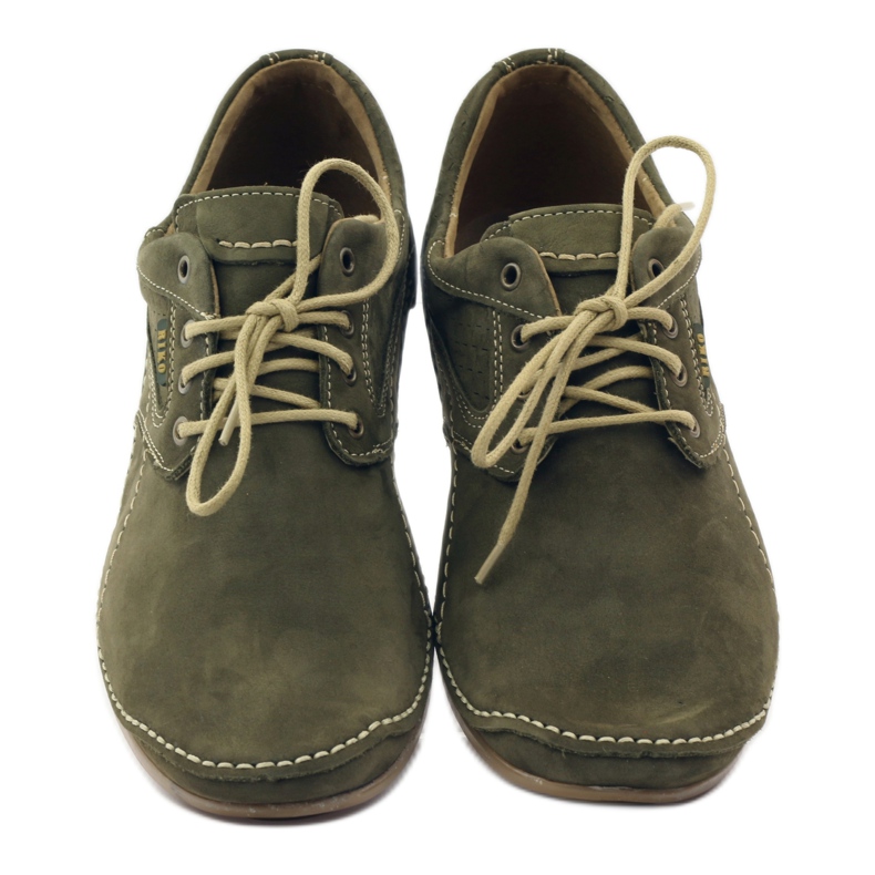 Sapatos casuais masculinos Riko 844 verde 4