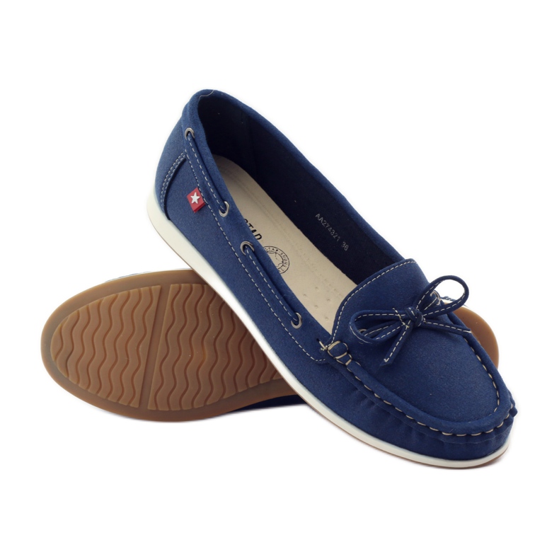 Big Star Mocassins de mulher Big-Star 274321 azul marinho 3