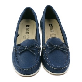 Big Star Mocassins de mulher Big-Star 274321 azul marinho 4
