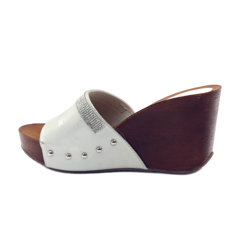 M.Daszyński Chinelos Daszyński com zircônia cúbica cinza 2