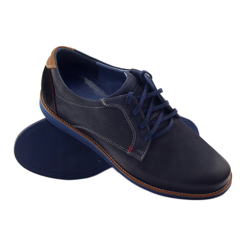 Sapato masculino casual Nikopol 1657 azul marinho azul-marinho 3