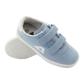 American Club Sapatos esportivos, palmilha de couro azul para velcro 3