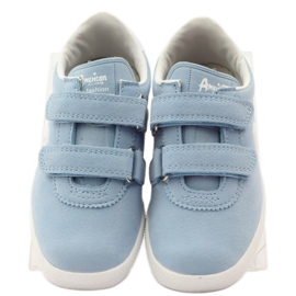 American Club Sapatos esportivos, palmilha de couro azul para velcro 4