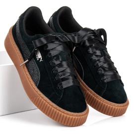 Puma Suede Platform Bubble WN`S preto 1