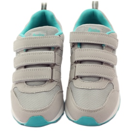 American Club Calçados esportivos com palmilha de couro americano verde cinza 4