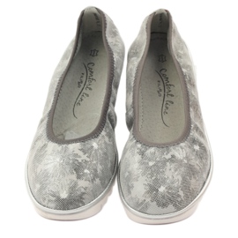 Sapatos de couro para mulheres mocassins Filippo 046 cinza 4