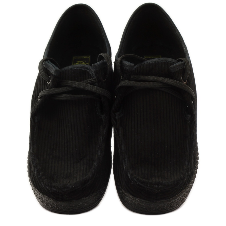 Ren But Chinelos de veludo cotelê Ren Mas preto 4