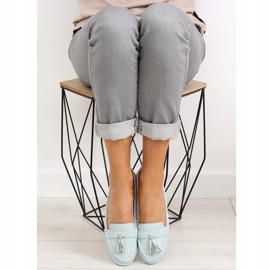 Mocassins azuis para mulher 3147 L. Azul 2