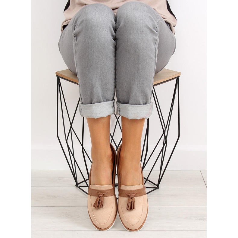 Mocassins femininos bege 9167 Bege 2