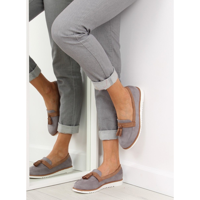 Mocassim cinza para mulher 9167 Cinza 1