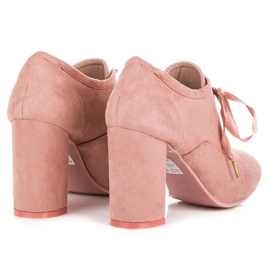 Seastar Sapatos de camurça no poste rosa 1