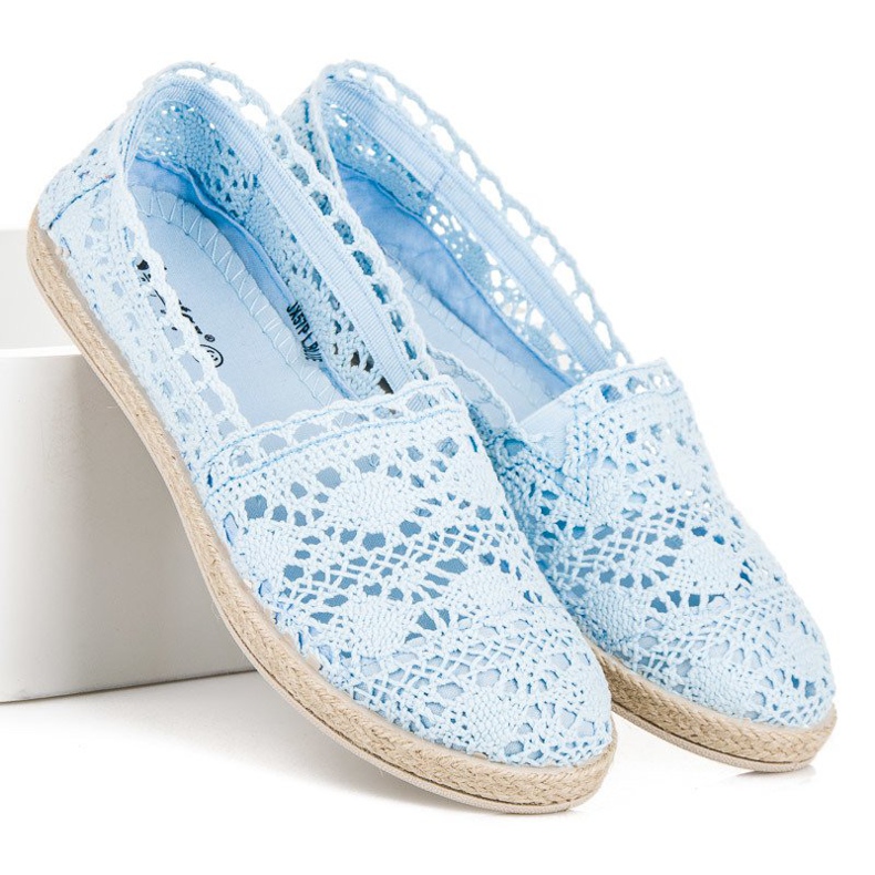 Seastar alpargatas de renda azul 2 Seastar alpargatas de renda azul 2