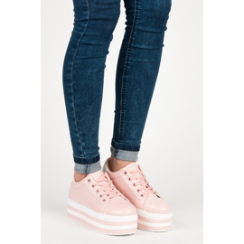Seastar Tênis com cadarço na plataforma rosa 1 Seastar Tênis com cadarço na plataforma rosa 1
