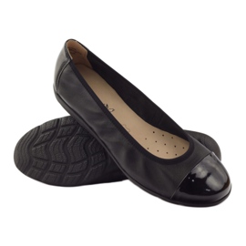 Caprice Ballerinas femininas confortáveis ​​9-22152-28 preto com OnAir 3