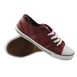 Mcarthur 01-BG borgonha meia-sapatilhas multicolorido castanho branco 4