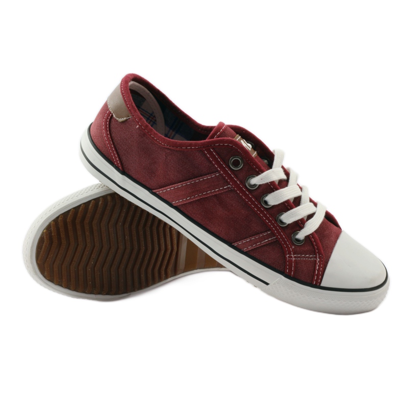 Mcarthur 01-BG borgonha meia-sapatilhas multicolorido marrom branco 4