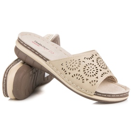 Hasby Chinelos femininos a céu aberto marrom 1