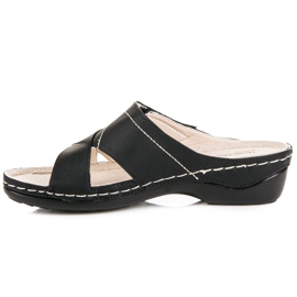 Hasby Chinelos de verão confortáveis preto 1