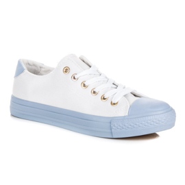 Coura tênis feminino amarrado branco 1