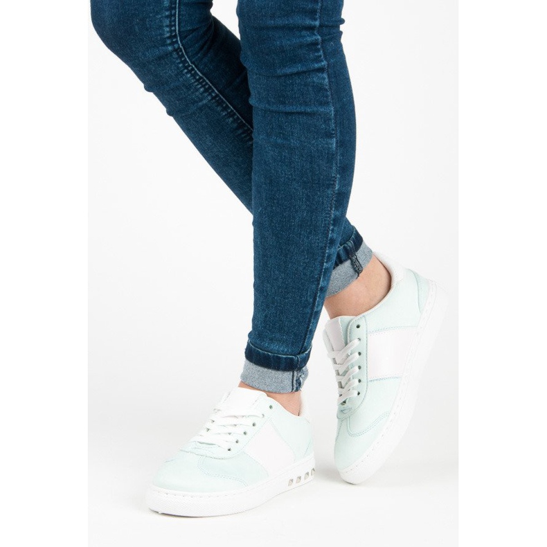 Sport Tênis camurça branco verde 1