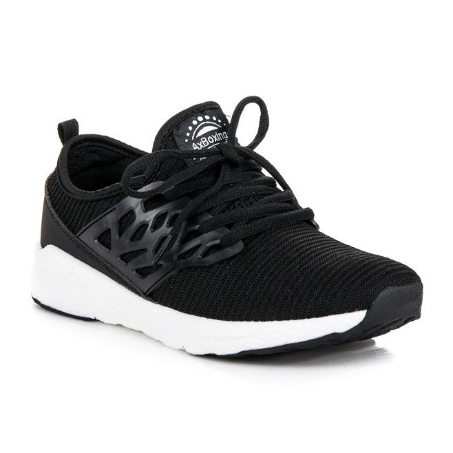 Ax Boxing sapatos de material deslizante preto 1