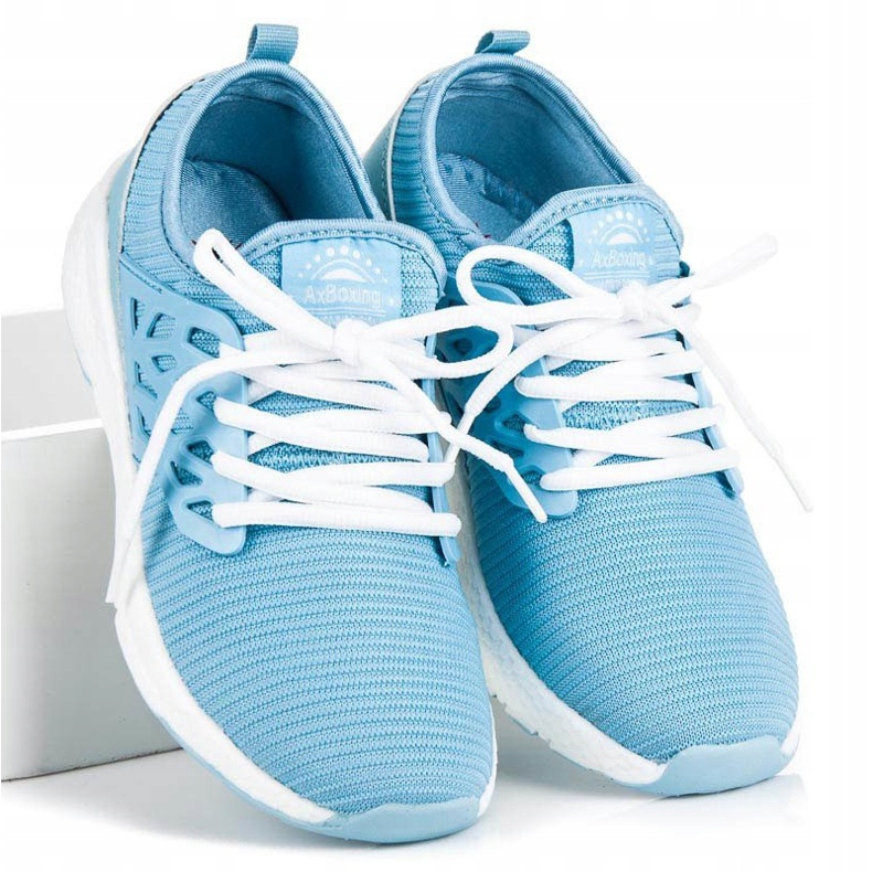 Ax Boxing sapatos de material deslizante azul 1