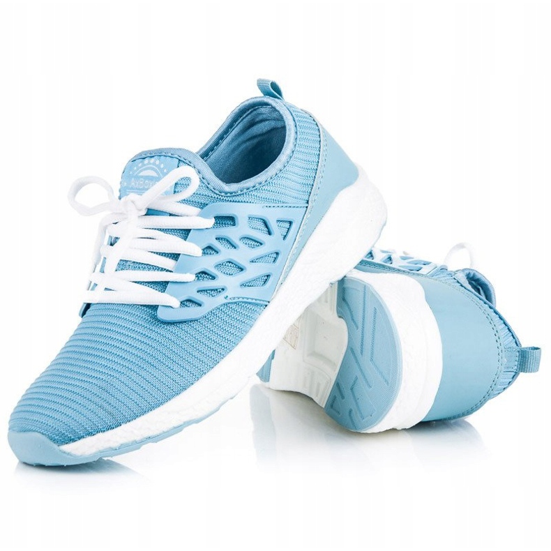 Ax Boxing sapatos de material deslizante azul 2 Ax Boxing sapatos de material deslizante azul 2