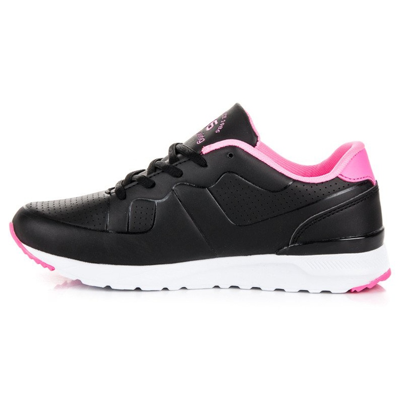 Ax Boxing sapatos esportivos para mulheres negras preto rosa 1
