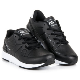 Ax Boxing sapatos esportivos para mulheres negras preto 1