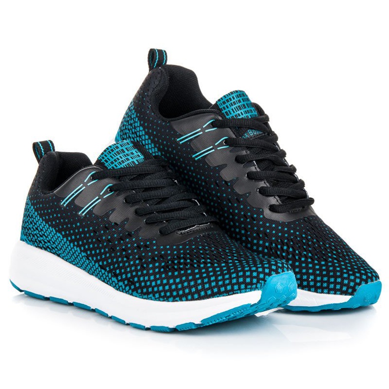 Ax Boxing Calçados esportivos confortáveis preto azul 1