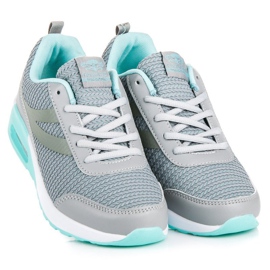 Ax Boxing Calçados esportivos da moda azul cinza 1