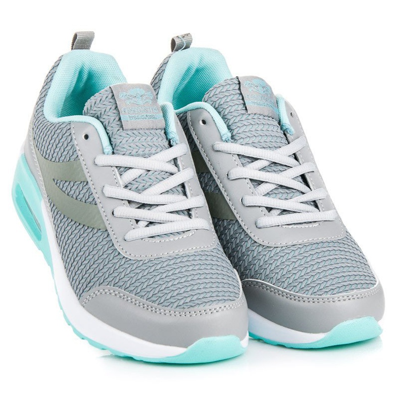 Ax Boxing Calçados esportivos da moda azul cinza 1