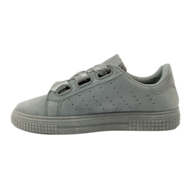 McKey Creepers Sports Shoes amarrados com fita cinza 2