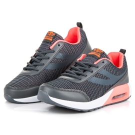 Ax Boxing Calçados esportivos da moda cinza rosa 2