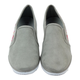 Tênis Mckey 180 de camurça floral cinza 4