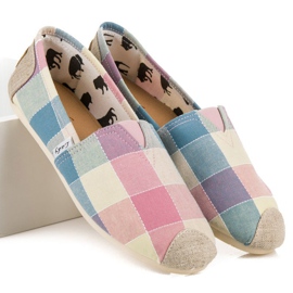 L. Day Alpargatas xadrez confortáveis multicolorido 1