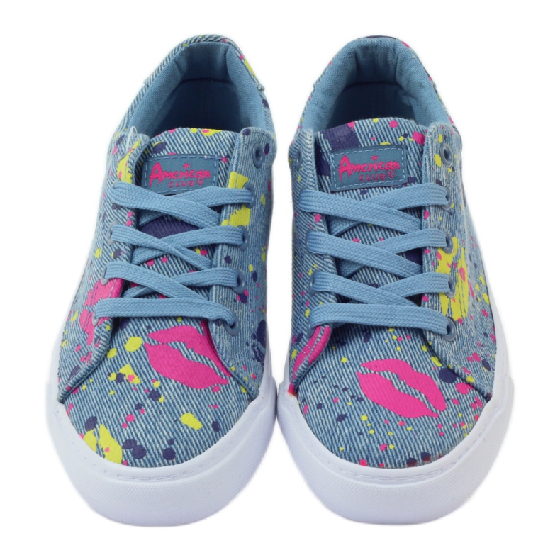 American Club Tênis jeans na boca americana azul 4