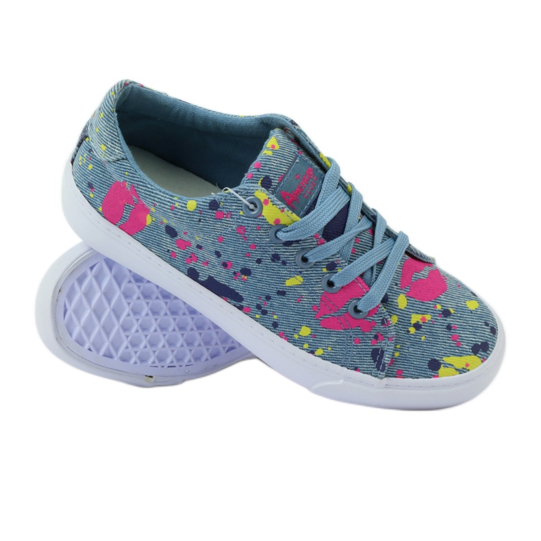 American Club Tênis jeans na boca americana azul 3