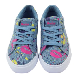 American Club Tênis jeans na boca americana azul 4