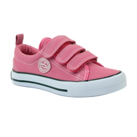 American Club tênis americano de velcro rosa 1