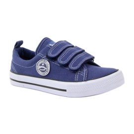 American Club tênis americano de velcro azul marinho 1