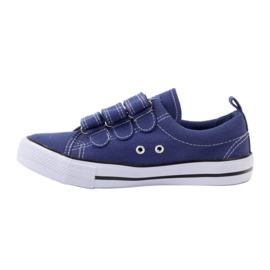 American Club tênis americano de velcro azul marinho 2