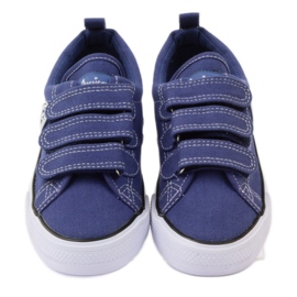 American Club tênis americano de velcro azul marinho 4