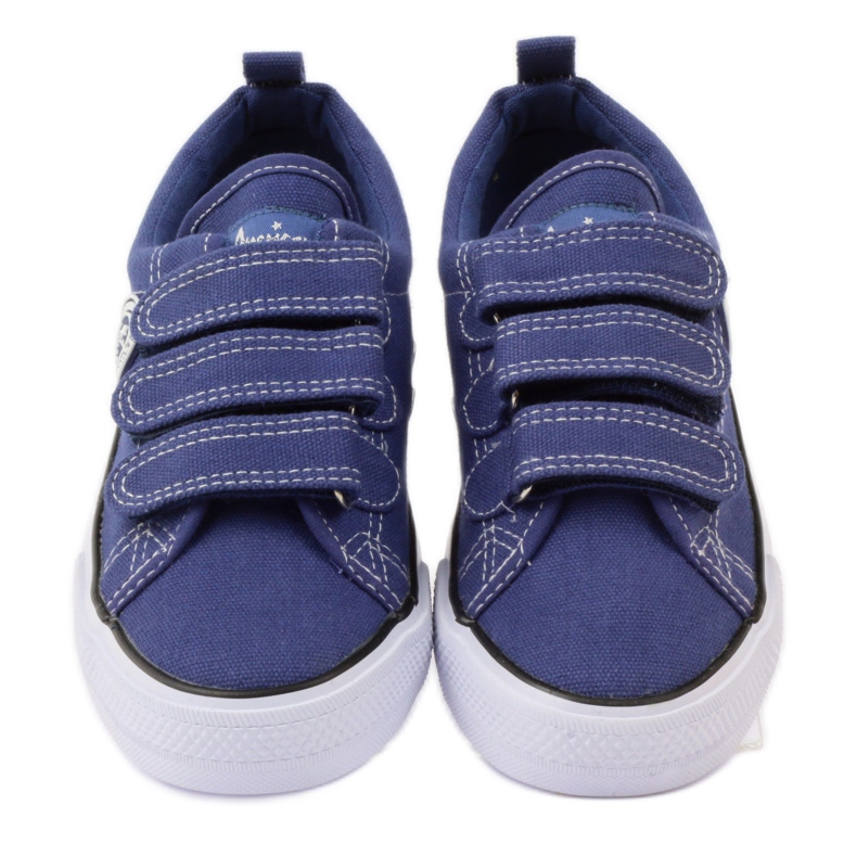 American Club tênis americano de velcro azul marinho 4