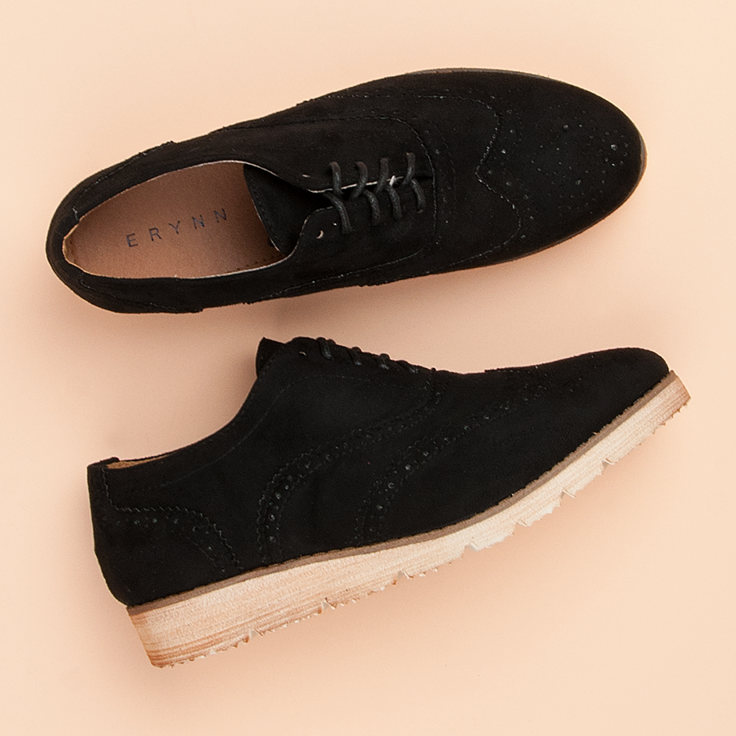 Erynn sapatos retrô pretos 2