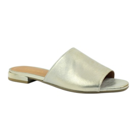 Chinelos elegantes de ouro Badura 5155 dourado 1